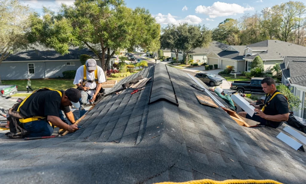 Working On Roof Repair