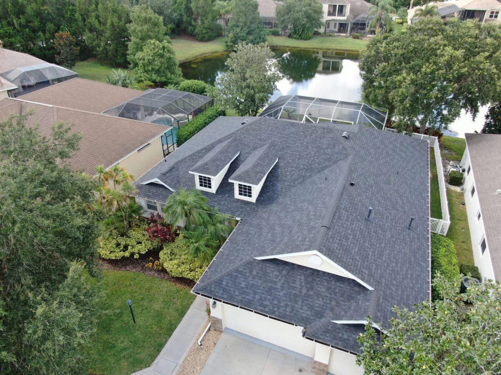 Residential Asphalt Shingle Roof replacement in Tampa Bay.